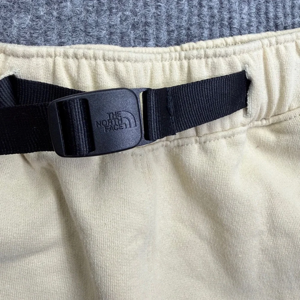 The North Face Men's AXYS Sweatpants Gravel Beige Small Belted Ankle Drawstrings